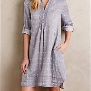 Isabella Sinclair Chambray Dot Shirtdress